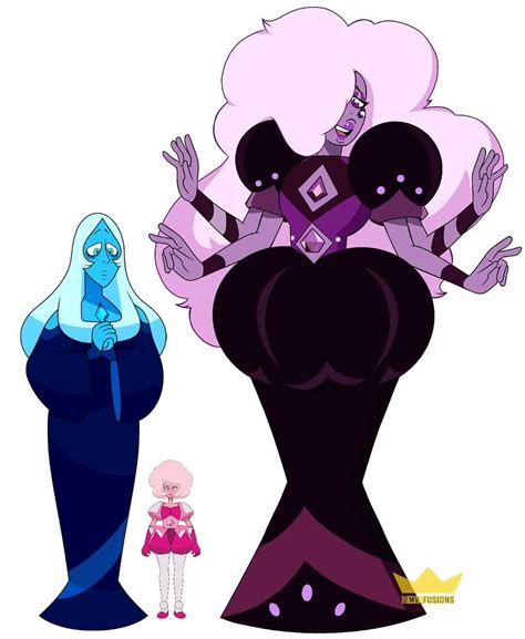 OW LETS GET BACK TO FUSIONS! Blue and pink diamond fusion!!! Finally right??!! we know!!! 😂 ...