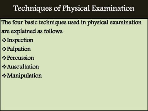 Physical examination