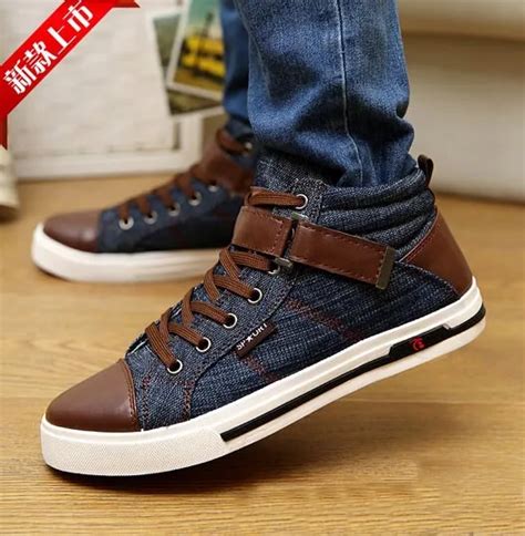 Jeans para hombre zapatos casuales para hombre de la alta calidad de zapatos de mezclilla con ...