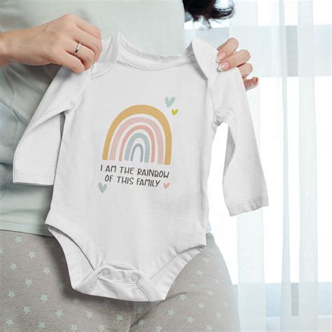 I Am The Rainbow Baby Onesie – My Woodland Animals