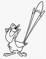 Zazu Lion King Coloring Pages sketch template