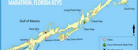Marathon Florida Map - Travel - Map - Vacations - TravelsFinders.Com