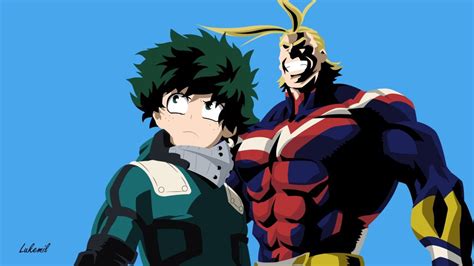 Deku and All Might (Boku no hero) Wallpaper by https://lukemil ...