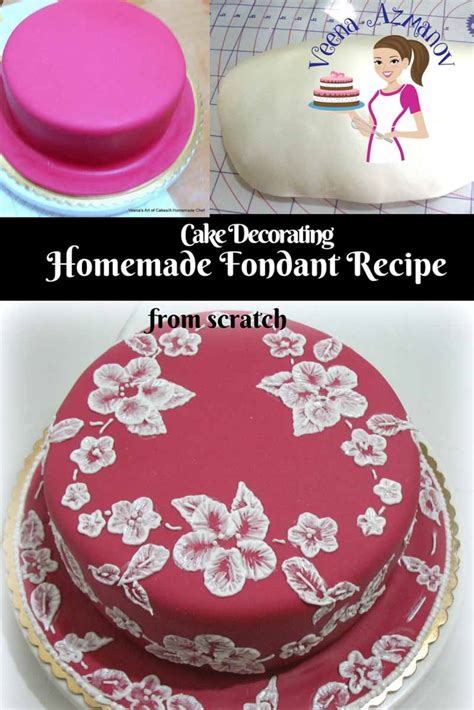 The Best Homemade Fondant Recipe - from Scratch - Veena Azmanov