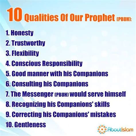 Pin on The Noble qualities of prophet