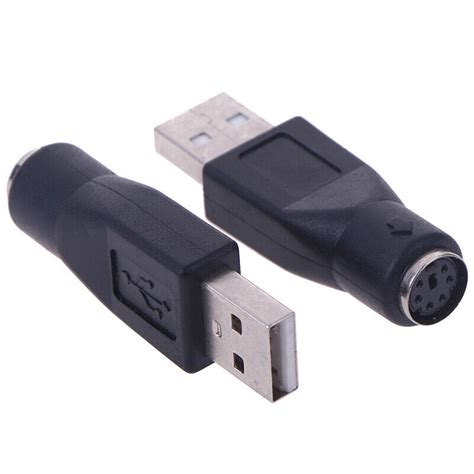 2Pcs PS/2 Male to USB Female Port Adapter Converter for PC Keyboard Mouse Mi bz | eBay