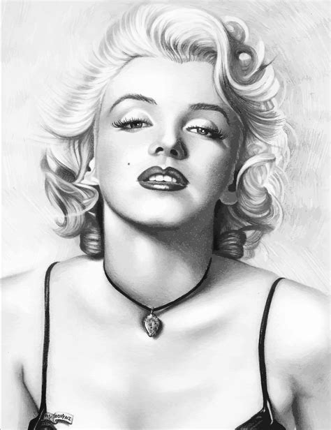 Black And White Drawing Of Marilyn Monroe at GetDrawings | Free download