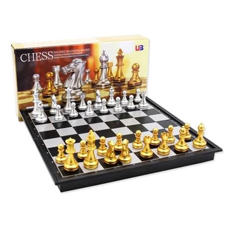 Folding Magnetic Travel Chess Set For Kids Or Adults Chess Board Game | Lazada