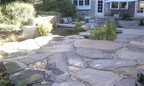 Stone Patios and Pathways | Patio landscaping, Patio stones, Paver patio