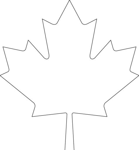 the outline of a maple leaf