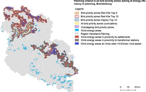 Planning criteria in all bird priority zones aiming at energy... | Download Scientific Diagram