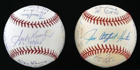 Perfect Game Pitchers Signed Baseballs (2)