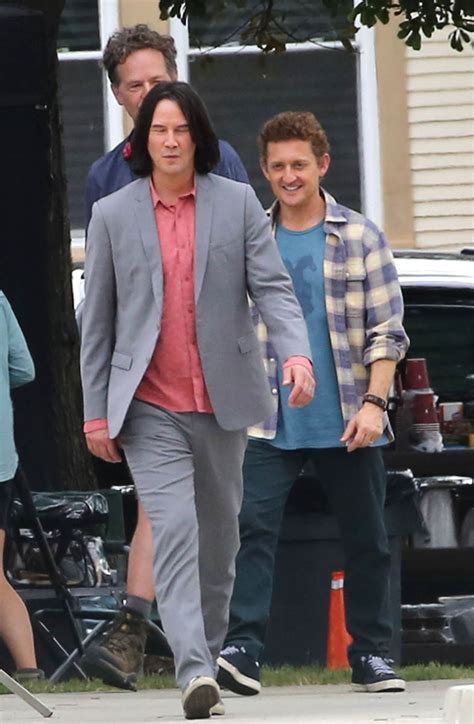 Keanu Reeves and Alex Winter on set of Bill & Ted Face the Music in New ...