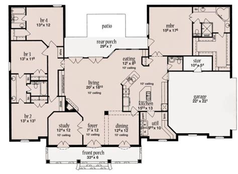 Single Story Barndominium Floor Plans