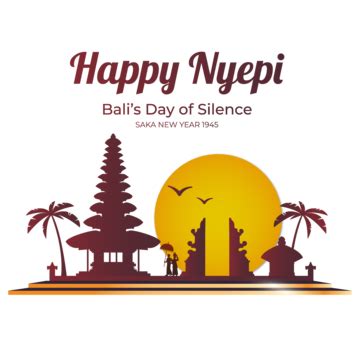 Happy Nyepi Day 2023, Silent Day, Nyepi Day, Nyepi Day 2023 PNG and Vector with Transparent ...