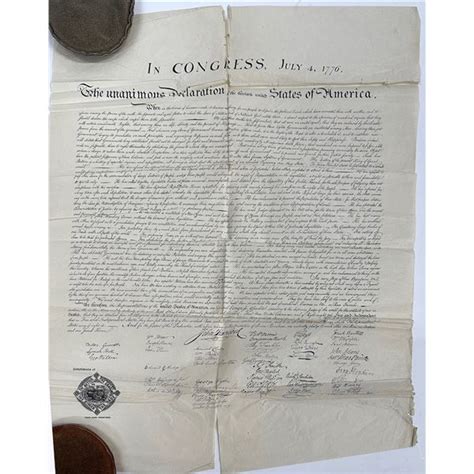 U.S. Declaration of Independence Copy [148384]