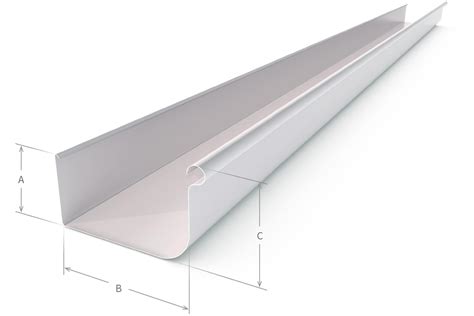 Quad Gutter Low Front 115 Zinc/Aluminium