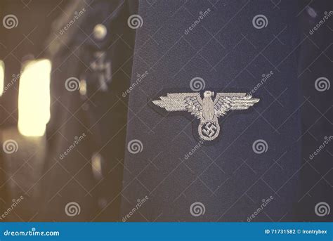 Nazi symbol on uniform editorial photography. Image of 1945 - 71731582