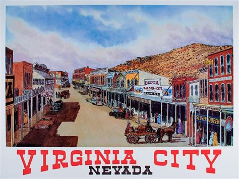 VIRGINIA CITY NEVADA Virginia City Virginia City Print - Etsy