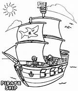 Pirate Ship Coloring Page  Free Printable Templates sketch template
