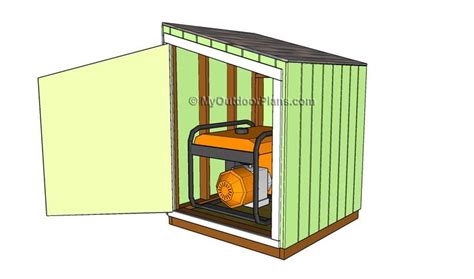 Generator shed plans in 2020 | Generator shed, Wood shed plans, Shed plans