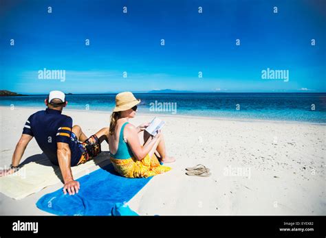 Relaxing on one of Timor-Leste's Northen beaches; Timor-Leste Stock ...