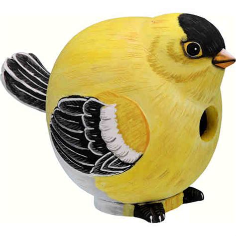 Goldfinch Shaped Birdhouse - Happy Holidayware