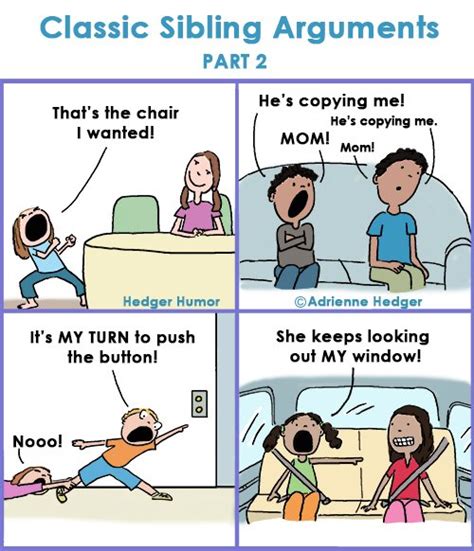 Classic sibling fights, part 2 - Hedger Humor