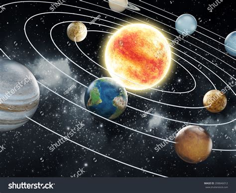 Solar System Eight Planets Elements This Stock Illustration 208846012 | Shutterstock