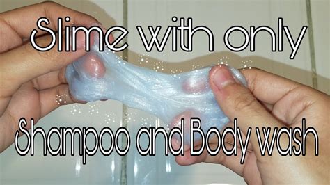 How to make slime with ONLY SHAMPOO AND BODY WASH - YouTube