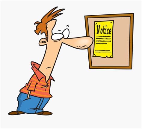 Notice Board Office - Notice Cartoon , Free Transparent Clipart - ClipartKey