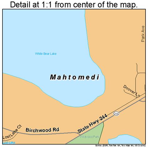 Mahtomedi Minnesota Street Map 2739428