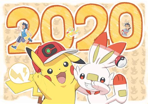 Happy New Year illustration from the official Pokémon anime : r/pokemon