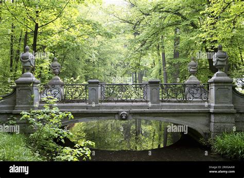 Bridge in Nymphenburg Palace Park, Munich, Bavaria, Germany Stock Photo - Alamy