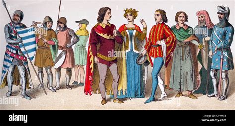 The figures represented here are English people between A.D. 1300 and ...