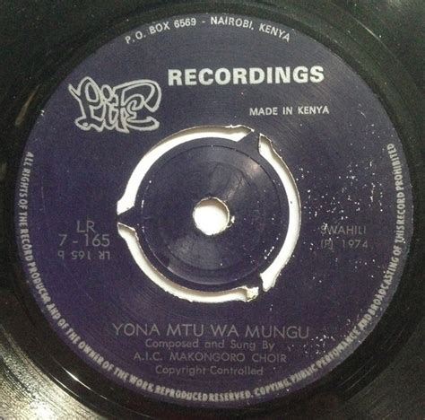 A.I.C. Makongoro Choir - Kuteswa Kwake Bwana / Yona Mtu Wa Mungu (1974, Vinyl) | Discogs