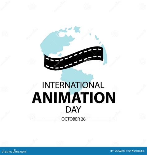 International Animation Day. Globe With Filmstrip Isolated On White ...