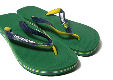 Lyst - Havaianas Brazil Mix Flip Flops in Green