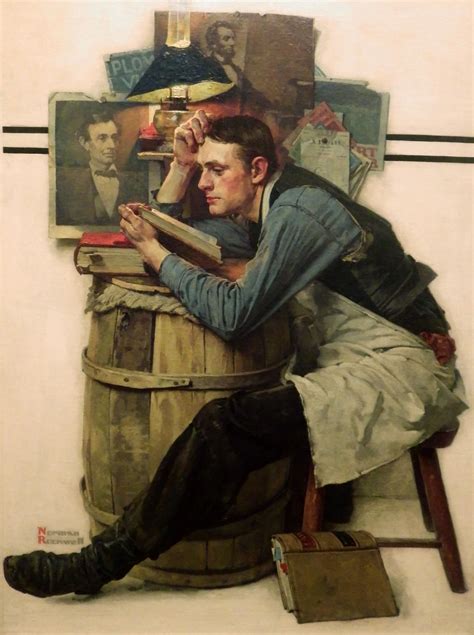 KDS Photo, Norman Rockwell Museum USA, oil painting by Norman Rockwell, "The Law Student" 1927 ...