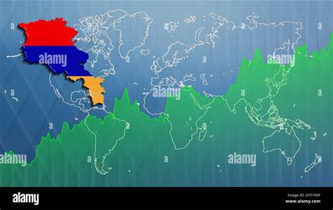 Map of Armenia, financial success, economy growth Stock Photo - Alamy