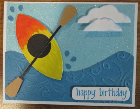 Birthday kayak Card Masculine Birthday Cards, Birthday Cards For Men, Masculine Cards, Boy Cards ...