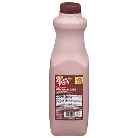 Prairie Farms Premium Chocolate Milk Quart | Chocolate & Flavored | Martins - Emerald