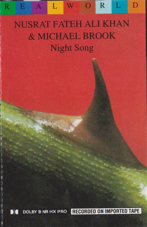 Nusrat Fateh Ali Khan & Michael Brook - Night Song (1996, Cassette ...