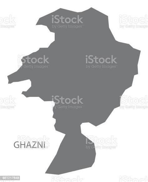 Ghazni Afghanistan Map Grey Illustration Silhouette Stock Illustration - Download Image Now - iStock