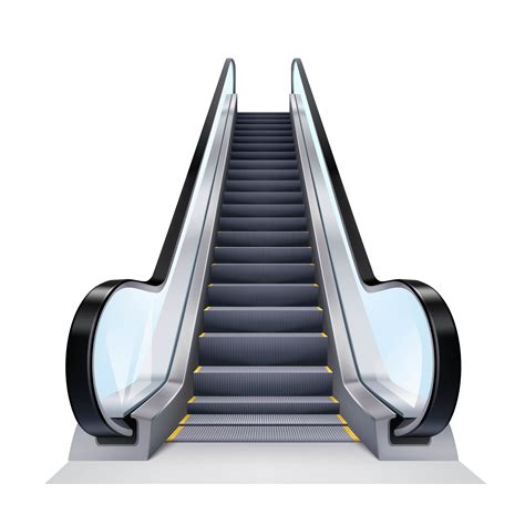 Realistic Escalator Illustration 477367 Vector Art at Vecteezy