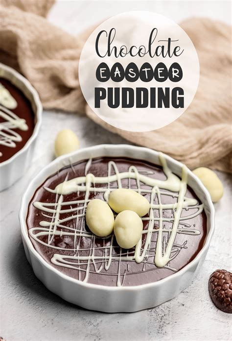 Vegan Easter Chocolate Pudding - Nadia's Healthy Kitchen