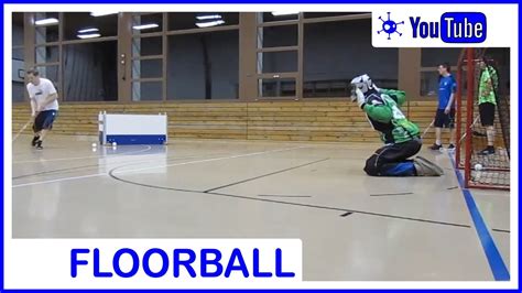 Floorball Drill Shots and Goals - YouTube