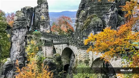 Saxon Switzerland national park. The Bastei Bridge