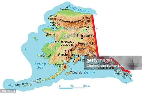 Physical Map Of Alaska Photos and Premium High Res Pictures - Getty Images