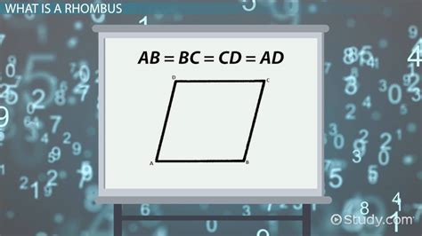 Rhombus | Angles, Sides & Proofs - Lesson | Study.com